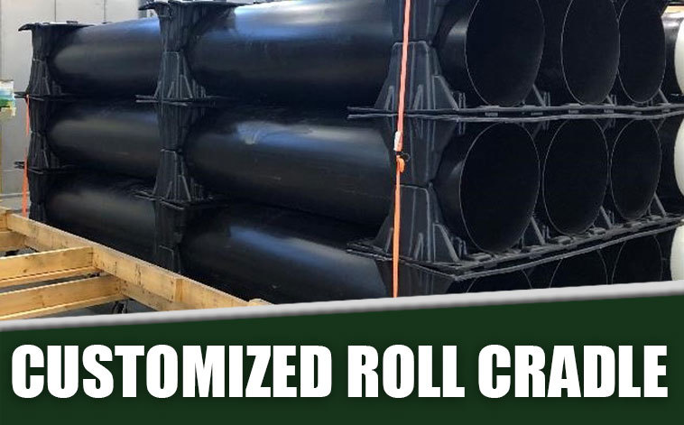 Customized Roll Cradle produced by Allied Plastics